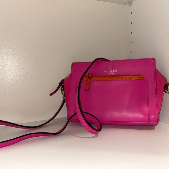 Kate Spade - Pink and Orange Crossbody Purse - Picture 1 of 3